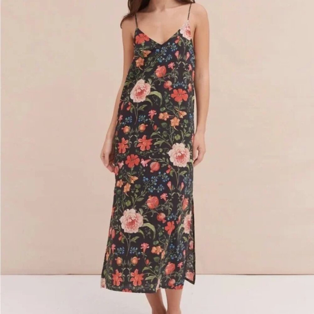 Desmond & Dempsey Floral Cotton Nightgown